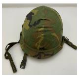 Vietnam War M1 Helmet W/Capac Liner And Camo Cover