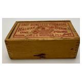 Two Vintage Wooden Halifax Salted Boneless Codfish Boxes