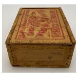 Two Vintage Wooden Halifax Salted Boneless Codfish Boxes