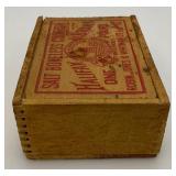 Two Vintage Wooden Halifax Salted Boneless Codfish Boxes