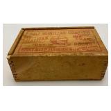 Two Vintage Wooden Halifax Salted Boneless Codfish Boxes
