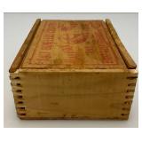 Two Vintage Wooden Halifax Salted Boneless Codfish Boxes