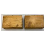 Two Vintage Wooden Halifax Salted Boneless Codfish Boxes