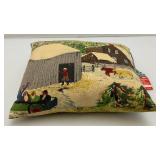 Two Vintage Christmas Forset Fragrance Snowville NH Pillow Litho One With Original Tag