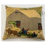 Two Vintage Christmas Forset Fragrance Snowville NH Pillow Litho One With Original Tag