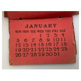 1913 Wooden Sign "Votes For Women" With Calendar