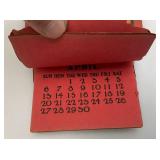 1913 Wooden Sign "Votes For Women" With Calendar