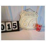 Laser Cut Wood Route 66 Sign