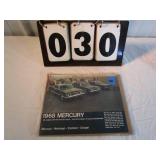 1968 Ford Mercury Sales Brochure