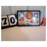 Framed Assorted Train Ads - Memorabilia