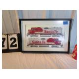 Woodsedge Framed Santa Fe #51 Print