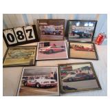 Assortment of Vintage Drag Racing Frame Photos
