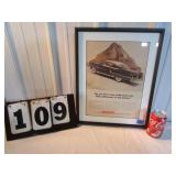 Woodsedge Framed 1955 Mercury Montclaire Sport Coupe Sales Flyer