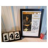 Framed/Signed Albert Cummings Show Poster