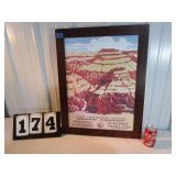 Framed Grand Canyon National Park Service Ad