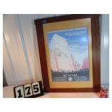 Framed Zion National Park Service Ad