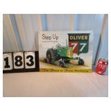 "Step Up to Oliver" Tractor Sign