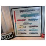 Woodsedge Framed Mercury Car Ad - Montclair