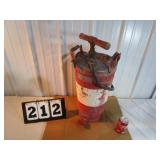 Antique Hand Pumped Fire Extinguisher