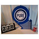 Pure Oil Company 2 Sided Wall Sign