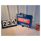Mercury Sales & Service Sign