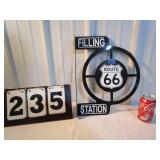 Route 66 Filling Station Sign