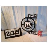 Route 66 Filling Station Sign