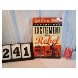 Harley  Davidson "Be A Rebel" Sign