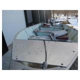 14' Lund Boat with 30HP Evinrude and Trailer