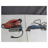 Black and Decker Jig Saw and Ryobi Detail Sander