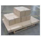 New Winston 7pc Outdoor Dining Set Composite Polywood All Weather Wood White/Brown Rectangular Table - 62' x 34.5' x 28'