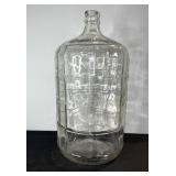 Demijohn Glass Carboy - Clear Grid-Panel Bottle with Narrow Neck