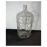 Demijohn Glass Carboy - Clear Grid-Panel Bottle with Narrow Neck