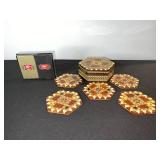 Stretch Beaded Belt - Geometric Mosaic Beadwork, Adjustable Fashion Accessory