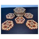 Stretch Beaded Belt - Geometric Mosaic Beadwork, Adjustable Fashion Accessory