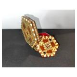 Stretch Beaded Belt - Geometric Mosaic Beadwork, Adjustable Fashion Accessory