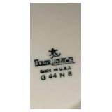 Homer Laughlin Vintage Oval Scalloped Serving Platter - Floral Edge