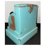 Tom Thumb Turquoise Vintage Toy Cash Register - 1c-50c Levers, No Sale