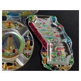 California Cities tray Set - San Francisco & Los Angeles Souvenir