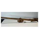 Vintage Tribal Hand-Carved Dragon-Head Wooden Staff