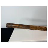 Vintage Tribal Hand-Carved Dragon-Head Wooden Staff