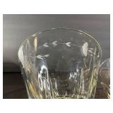 Crystal Glass Bowls - Floral Engraved Cut Pattern (2-Piece)