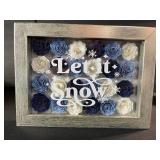Let It Snow Frame with Roses - Grain Belt Pitcher - Catamount Corn Popper Jar