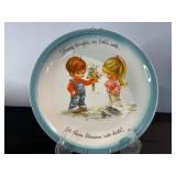 Autumn in New England Fogg & Steam Plate (Howard Fogg) & Let Them Blossom into Deeds Plate (Decorative Plates) (Lot of 2)
