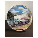 Autumn in New England Fogg & Steam Plate (Howard Fogg) & Let Them Blossom into Deeds Plate (Decorative Plates) (Lot of 2)