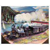 Autumn in New England Fogg & Steam Plate (Howard Fogg) & Let Them Blossom into Deeds Plate (Decorative Plates) (Lot of 2)