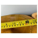 Wooden Bowls - Set of 2 Honey Maple Finish 9-10 in Diameter