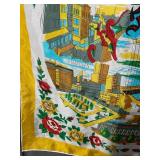 San Francisco Souvenir Scarf - Made in Japan, California Landmarks