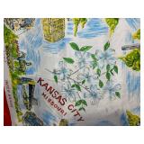 Kansas City Missouri Souvenir Scarf - City Hall, Union Station & Landmarks Print