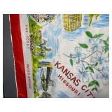 Kansas City Missouri Souvenir Scarf - City Hall, Union Station & Landmarks Print